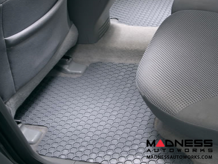 FIAT 500 Floor Mats All Weather Rubber Hexomat Front + Rear Set